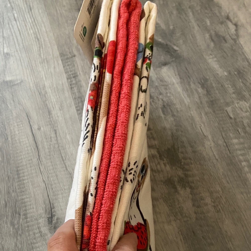 Sundry Kitchen Cotton Towels - Dog print - Picture 3 of 5